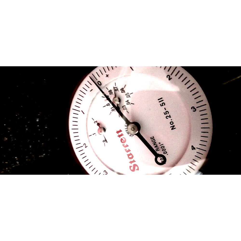 Starrett 25-511J Dial Indicator 0-.200" Range .0001" Graduation AGD 2 USA, box